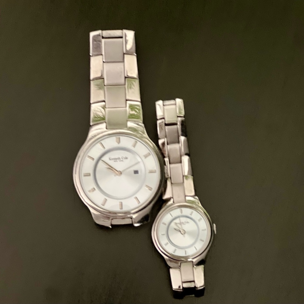 Kenneth Cole Silver Tone Watch Pair